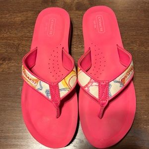 Coach flip flops